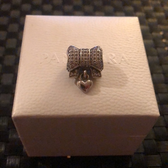 Authentic Pandora Bow and Heart Charm - Picture 3 of 4